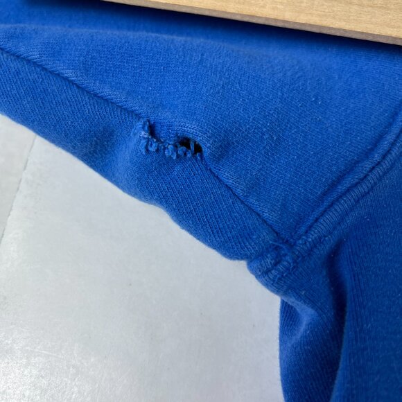 Y2K Steve & Barrys Duke Blue Devils Sweatshirt Medium Blue Faded Thrashed Hoodie - Picture 2 of 16